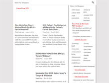 Tablet Screenshot of newsforshoppers.com